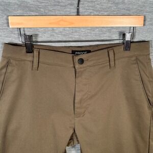 Proof Nomad Chino Pants Mens 32x32 Brown Slim Fit Performance Stretch Huckberry